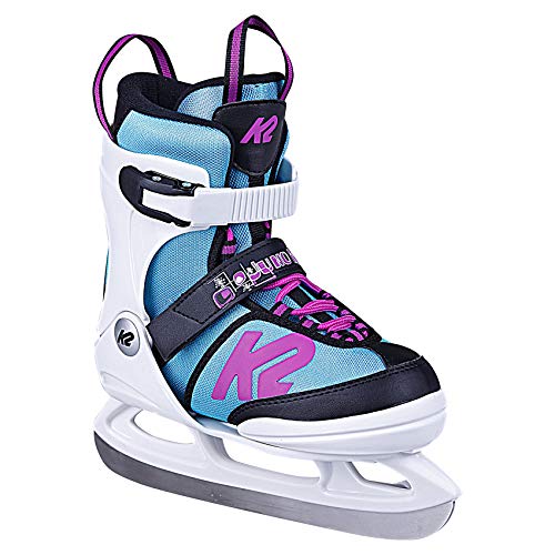K2 Skates Mädchen Schlittschuhe Juno Ice — white – light blue — EU: 35 – 40 (UK: 3 – 7 / US: 4 – 8) — 25D0304